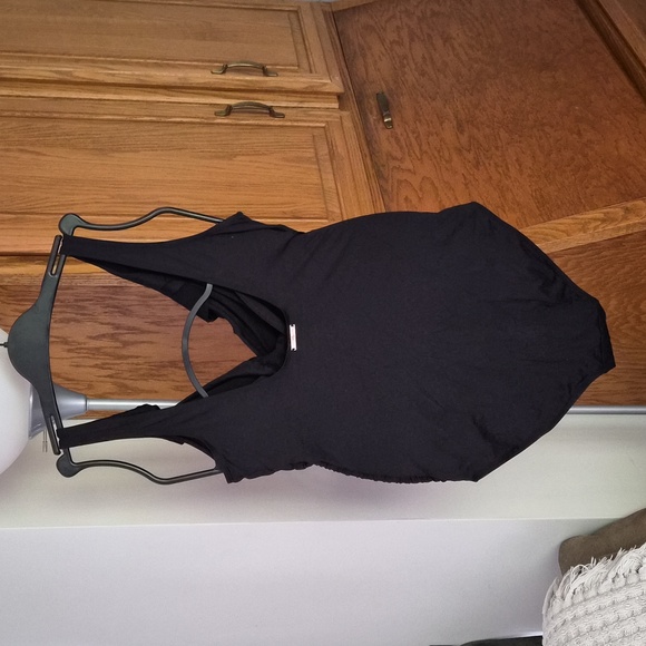 Lauren Ralph Lauren One Piece Swimsuit Size 10 Black - Picture 5 of 9